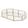 Miniatyrbillede 4 af 5: Nordisk Stil Glas Kobber Geometrisk Opbevaringskurv Enkel Stil Hjemtilbehør Organizer