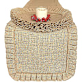 Miniatyrbild 3 av 5: Rustik lantlig Burlap-set. jute. (1 brädspel + 4 platsmattor)
