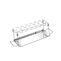 Miniatyrbillede 1 af 5: Kyllingelår Grill Foldbar Grill Ovn Bagegitter BBQ Kyllingelår Stativ