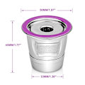 Miniatyrbillede 2 af 5: Genanvendelige K-kopper, genanvendelige kaffekapsler, genanvendelige K-kopper, genanvendelige K-kopper til kaffemaskiner 2.0 og 1.0