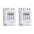 Miniatyrbild 1 av 5: Sinotimer 2X Tm616w-2 30A 220V Elektronisk Veckovis Programmerbar Digital Tidströmbrytare Relä Timerkontroll