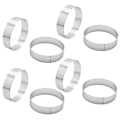 Miniatyrbilde 1 av 4: 24 stk Runde Perforerte Pie Ring Bunn Tårn Pie Kakeform Baking Perforert Kake