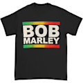 Miniatyrbillede 1 af 5: Bob Marley Rasta Band Block T-shirt M