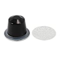 Miniatyrbild 4 av 5: 50 Set Refyllbara Kaffe Kapsel Koppar Engångs Kaffe Kapsel Förpackning Svart Cafe Tillbehör