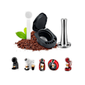 Miniatyrbild 5 av 5: Återanvändbar tvådelad adapter för påfyllningsbar espresso