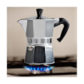 Pikkukuva 3 / 5: Ikoniset espressokone aidon italialaisen kahvin valmistamiseen, mokkapannu, hopeinen kahvipannu