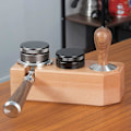 Miniatyrbillede 3 af 5: Espresso Malet Holder Træfyldning og Trykestativ, A