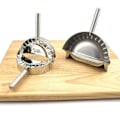 Miniatyrbild 5 av 5: Kastrull i rostfritt stål för empanadas, ravioliform, dumplingstillverkare, bakpapper, deg som skärs i bitar