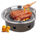 Miniatyrbild 5 av 5: Grillnät i Rostfritt Stål, Stapelbar Design, Rund, Rostfri, för Utomhusgrillning 15cm