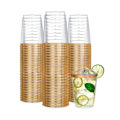 Miniatyrbilde 1 av 5: 100 stk plast vinglass klare engangs vinglass, plast vinglass, klare vinglass