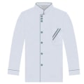 Pikkukuva 5 / 5: Unisex lyhyt- ja pitkähihainen kokkihaalaritakki hotellille, keittiölle, palvelulle, työasu Black and Red M Short Sleeve