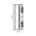 Miniatyrbillede 5 af 5: Dibao X1/t10/t8/t5/t20/t9 Støvsuger Tilbehør Hovedrullebørste Dæksel Sort