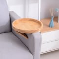 Miniatyrbilde 2 av 5: Sofa-brett, sofa-armlene-klipsbrett, tre-sofabord, praktisk TV-snacks-brett, fjernkontroll