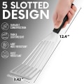 Miniatyrbilde 4 av 4: 12,4 tommers fiskespade - Sporet fiskespade med vippehode - Slitesterk og lett