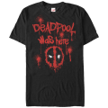 Miniatyrbilde 1 av 5: Deadpool Was Here Marvel Comics T-skjorte Ny XL