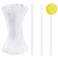 Miniatyrbilde 2 av 5: 100 stk 4 tommers akryl-lollipop-pinner, klare gjenbrukbare akryl-pinner for lollipop-kake-pops