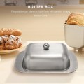 Miniatyrbilde 3 av 5: Smørboks i rustfritt stål - Elegant osteserveringsbrett