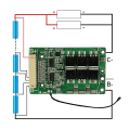 Miniatyrbilde 4 av 5: Litiumbatteri Balanserings-BMS 13s 48v 15a 20a 30a 18650 Pakke Lading PCB For Elektrisk Sykkel/Strømbank Sol