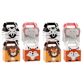 Miniatyrbillede 1 af 5: 40 dyre-festposer, papirsgaveposer, små papirsposer til børnefest, 4 designs jungle tema b