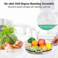 Miniatyrbilde 2 av 4: Lat Lazy Susan, 11 Tommer Dreibar Lazy Susan 2-pak for Skap, Sklisikker 360 Graders Kjøkken Spin Pants