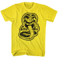 Miniatyrbilde 1 av 5: Karate Kid Gult Cobra Kai Logo T-skjorte XL