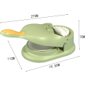 Miniatyrbillede 5 af 5: 2 i 1 Dumpling Maker, Køkken Dumpling Maker Værktøj, Dumpling Form Tryk, Dumpling Hud Maker Dumpling Former Green