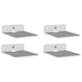 Miniatyrbild 1 av 5: 4-pack väggmonterade hyllor för högtalare, Bluetooth-högtalare i akryl, väggmonterad hylldisplay, webbkamera, Cel