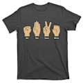 Miniatyrbillede 1 af 5: Rock Paper Scissors Bord Sav T-Shirt M
