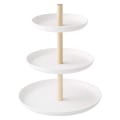 Miniatyrbild 1 av 4: 3-vånings Tårtservisbricka Fruktfat Elegant Bröllop Cupcake Stativ Trä Metall Ost