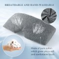 Miniatyrbild 2 av 5: 100% Handgjord Bomullsögonmask för Sömn - Bekväm & Andningsbar Ögonmask för Sovning Justerbar Blinder för Flygplan med Reseväska - Be
