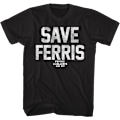 Miniatyrbillede 1 af 5: Sort Distressed Save Ferris Bueller T-shirt XXXL