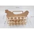 Miniatyrbilde 4 av 5: Egg Oppbevaringsboks Tre Eggbrett Stativ Oppbevaringsboks Egg Holder