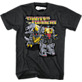 Miniatyrbillede 1 af 5: Grimlock Robot Og Dino Tilstande Transformers T-Shirt XXL