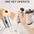 Miniatyrbild 2 av 5: Elektrisk, elektrisk stav USB-laddning bekväm handskummare kaffe, latte äggvisp