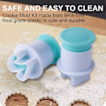 Miniatyrbilde 3 av 5: 26 stk Plastbokstaver (Store og små) og 10 stk Tallformer til Kake og Fudge (3 sett/batch)