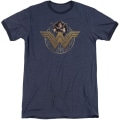 Miniatyrbilde 1 av 5: Wonder Woman Power Stance og Emblem Voksen Ringer T-skjorte XL