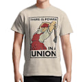 Miniatyrbillede 1 af 5: Der er magt i en fagforening (Vector Recreation) T-shirt white XL