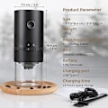 Miniatyrbild 4 av 4: Bärbar Elektrisk Kvarn för Kaffe, USB Laddningsbar Kvarn för Espressobönor