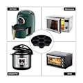 Miniatyrbild 3 av 5: Silikonmuffinsform, Ugn, Form 8,4 Tum Reusable Gratis Silikonbakform 2-pack