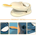Miniatyrbillede 3 af 5: 2 i 1 Dumpling Maker, Køkken Dumpling Maker Værktøj, Dumpling Form Tryk, Dumpling Hud Maker Dumpling Former Beige