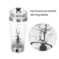 Miniatyrbild 3 av 5: 450 ml elektrisk proteinskakare USB-shakerflaska mjölk kaffe mixer vattenflaska rörelse virvel t