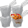 Miniatyrbilde 1 av 5: Friterkurv Frityrkurv Chips Minikurv Matkurv for Servering Gjenbrukbar Frityrkurv Dyp f
