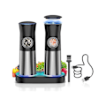 Pikkukuva 1 / 5: Gravity Electric Salt Pepper Grinder, Latautuva Automaattinen Pippurimylly, Säädettävä Karkea Mylly