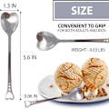 Miniatyrbilde 3 av 5: 10 stk Hjerteformet Kaffeskjeer i Rustfritt Stål Kjøkkentilbehør Dessert Sukkeromrørerskjeer