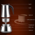Miniatyrbillede 3 af 4: Moka Pot, Espresso Maskine i Rustfrit Stål (450ml), Kaffemager