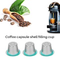 Miniatyrbild 2 av 5: Återanvändbara Kapslar i Rostfritt Stål med Presskaffe Tamper Kaffe Maskin
