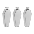 Miniatyrbild 1 av 5: 3X Mini Hip Flask 100ml Personifierad Kistaformad Rostfritt Stål Bärbar Hip Flask Reseflaska