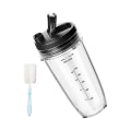 Miniatyrbilde 1 av 5: Blender 24oz Blenderkopp med lufttett lokk og rengjøringsbørste Kompatibel med Ninja Blender Auto IQ