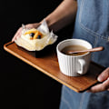 Miniatyrbilde 3 av 5: Søramerikansk valnøttbrett, solid tre ettermiddagstebrett, fruktbrett, kaffebar enkel sn