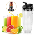 Miniatyrbilde 4 av 4: 32oz blenderkopp med lokk 900ml for Ninja 900w 1000w blender